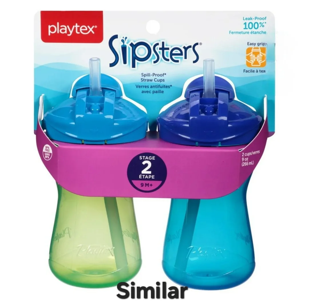 Playtex Sipsters Stage 2 Straw Cups, 9M+ thumbnail