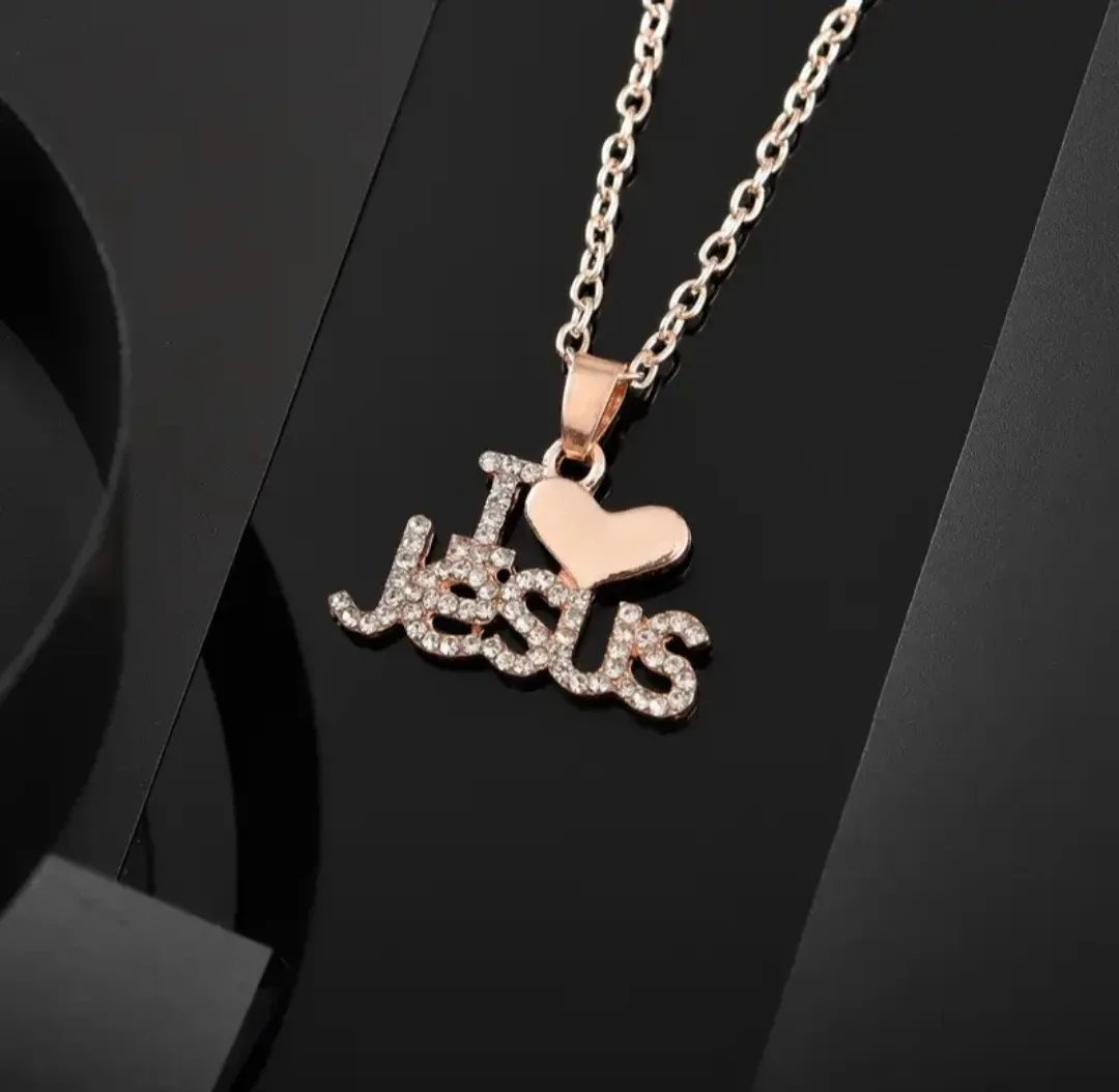 "I Love Jesus" Gold Necklace image indicator(4)
