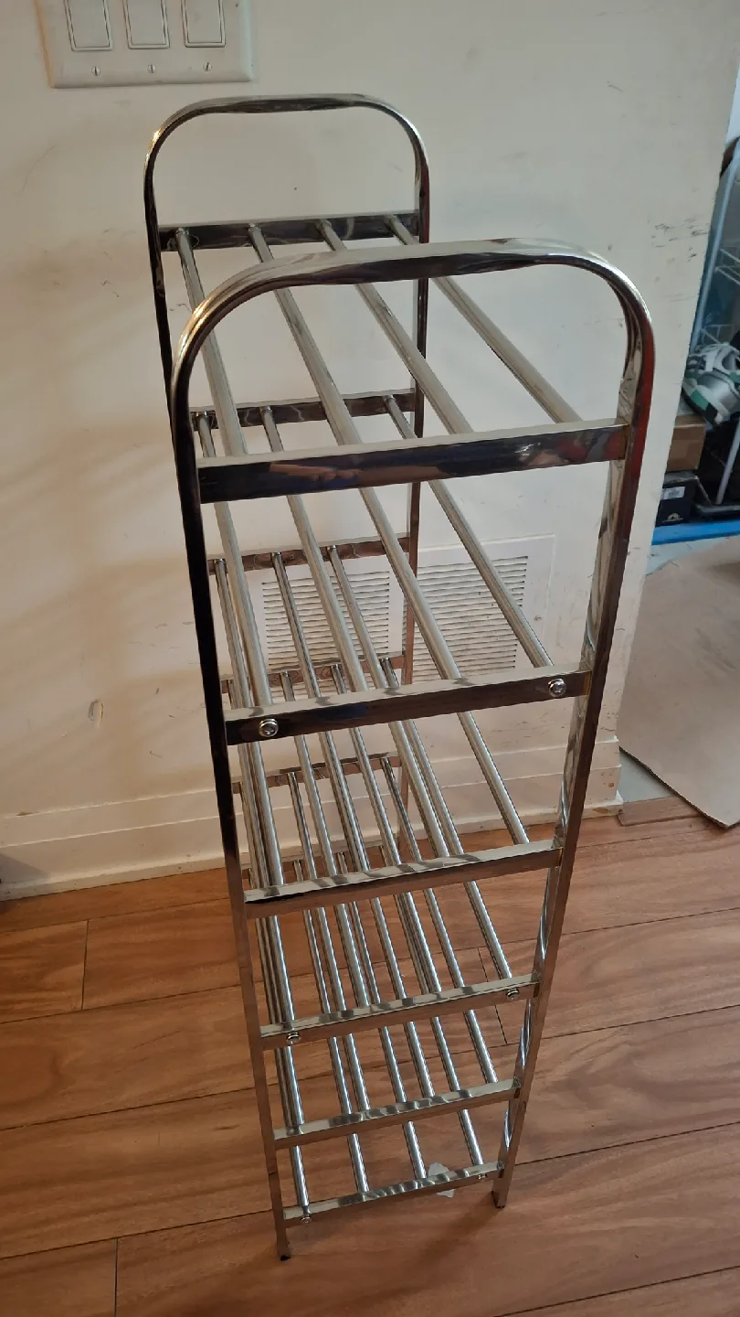 6 tier Chrome Shoe Rack image indicator(2)