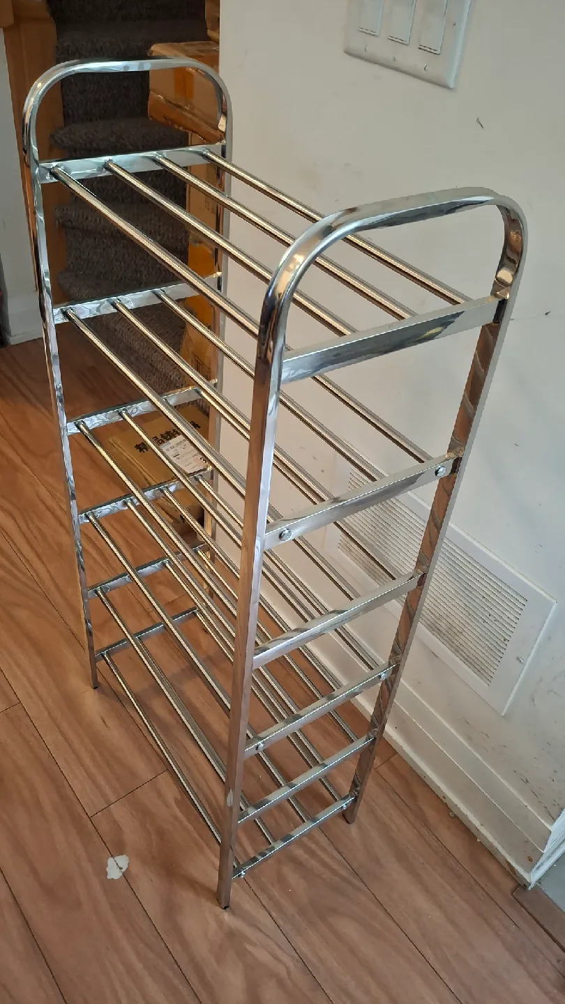 6 tier Chrome Shoe Rack image indicator(3)