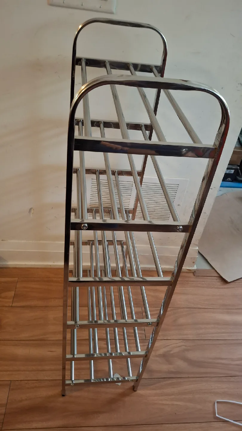6 tier Chrome Shoe Rack image indicator(4)