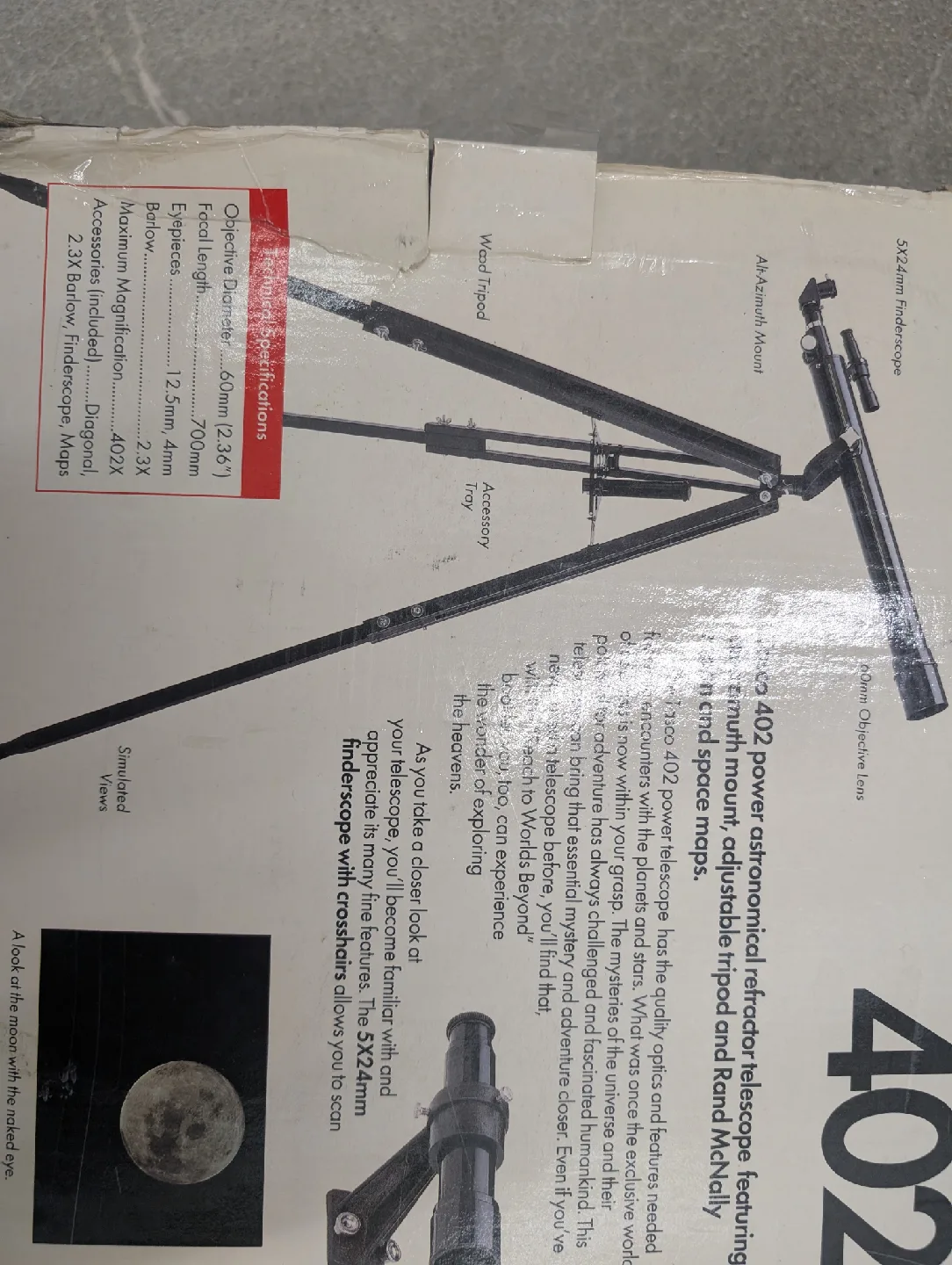 Tasco 402 Power Telescope image indicator(2)