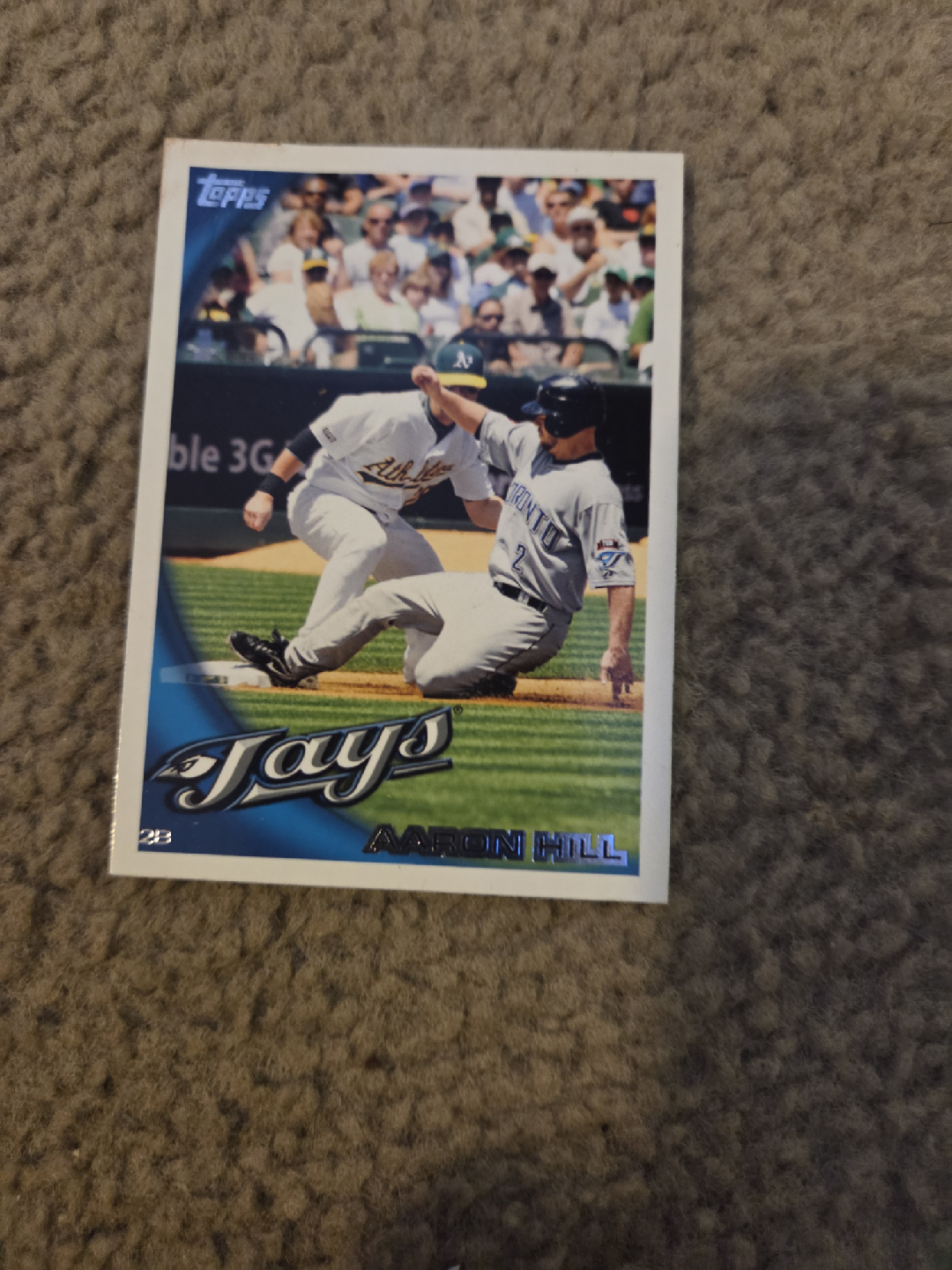 Aaron Hill Topps Baseball Card