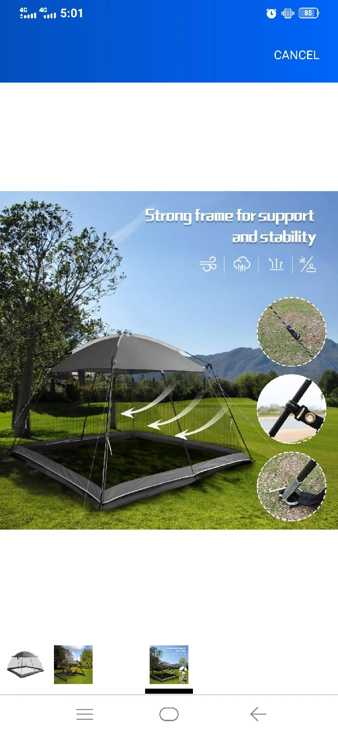 Superbrella 10x10 Cabin Tent - Shale Gray - photo 3