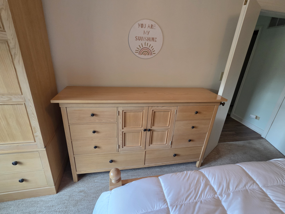 Light Wood Wardrobe and Dresser Set - photo 2