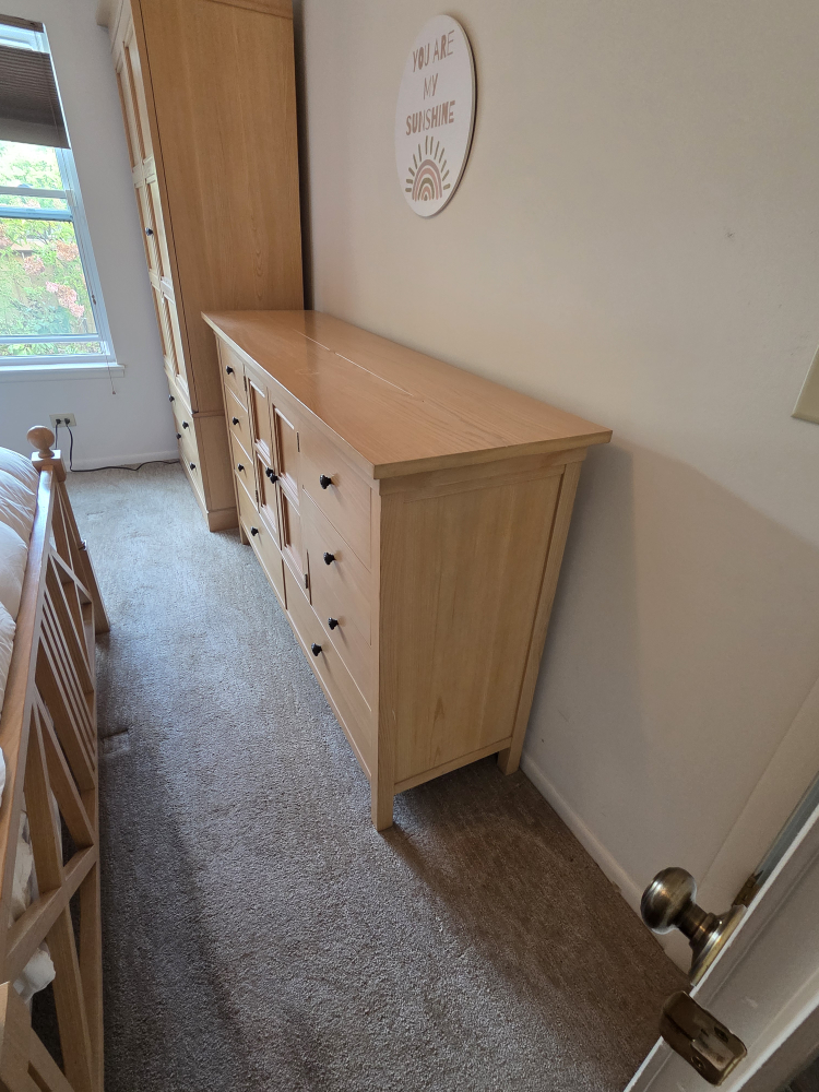 Light Wood Wardrobe and Dresser Set - photo 4