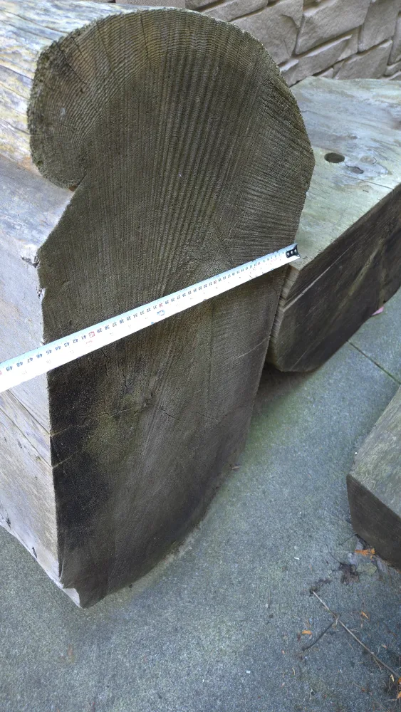 Rustic Wooden Bench/Stump Set image indicator(7)