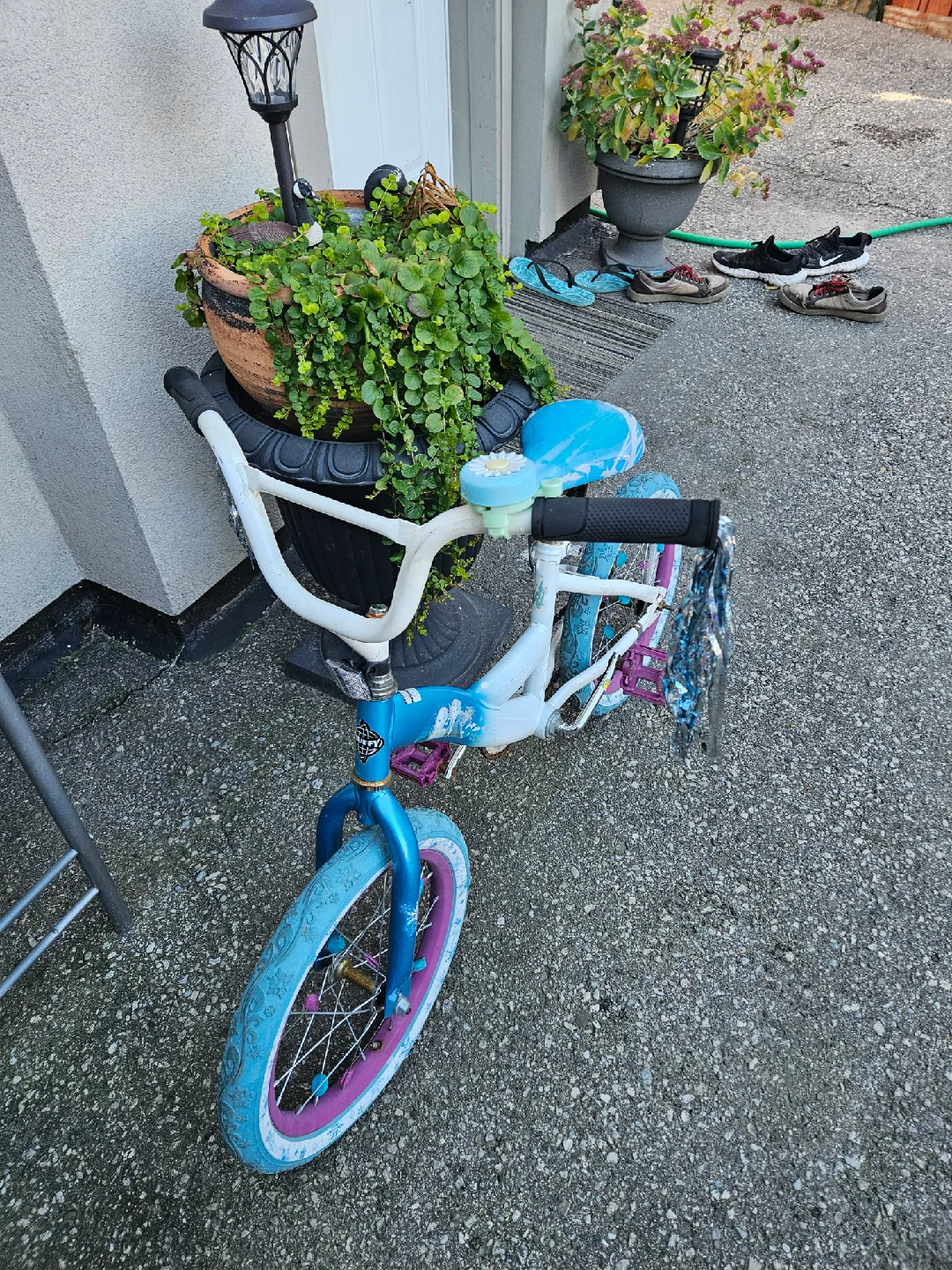 Kids' Blue & White Bike image indicator(2)