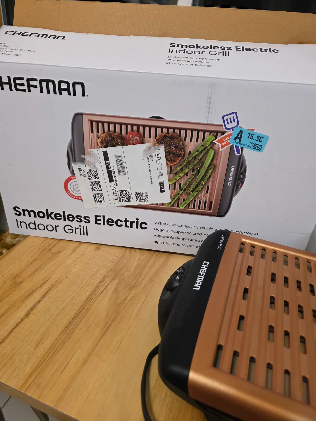 Chefman Smokeless Electric Indoor Grill image indicator(2)