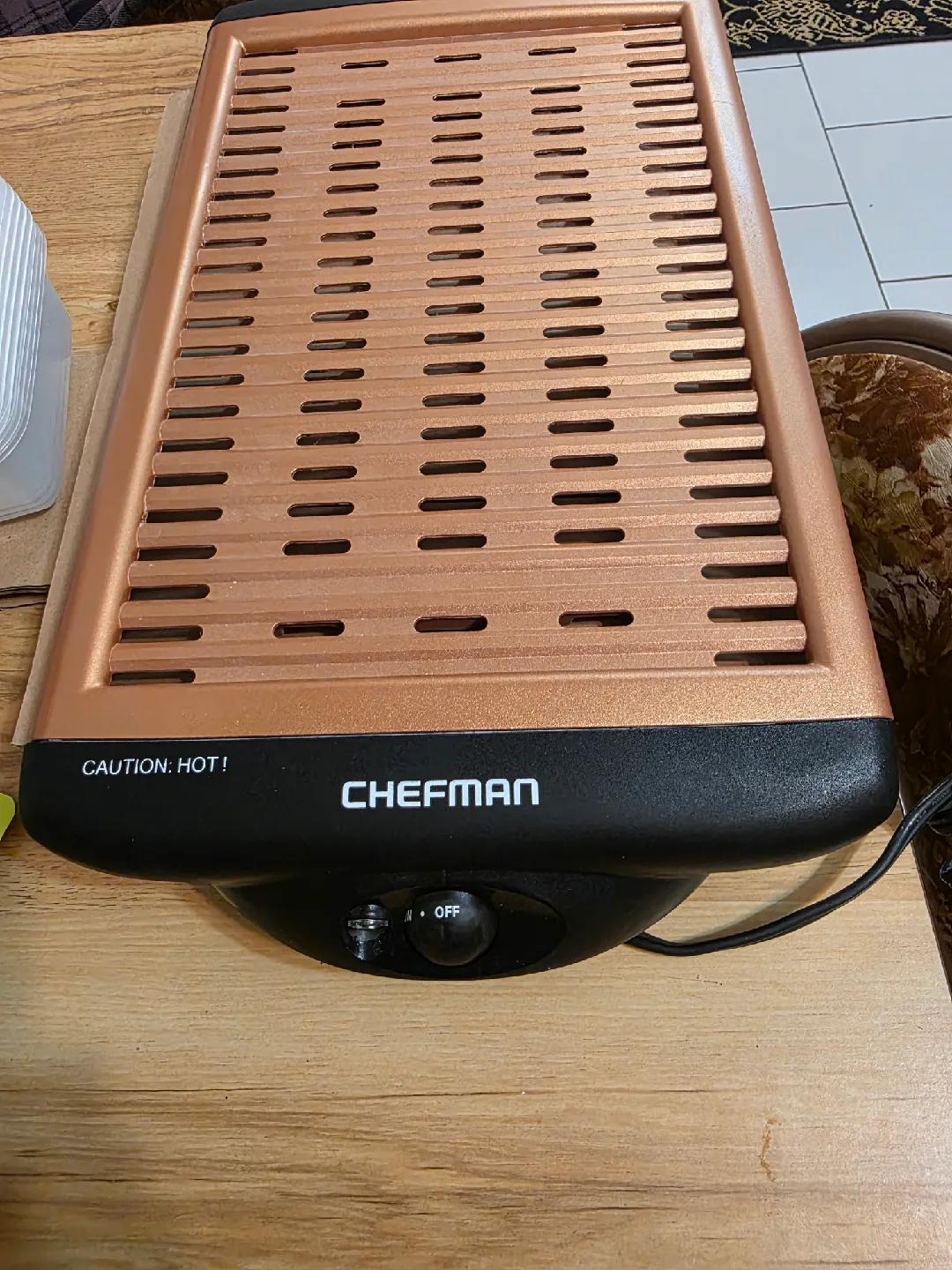 Chefman Smokeless Electric Indoor Grill image indicator(5)