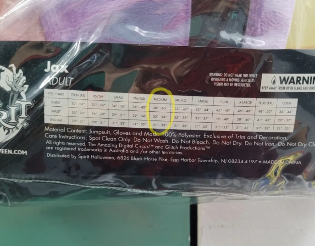 The Amazing Digital Circus Jax Costume - Adult Medium image indicator(7)