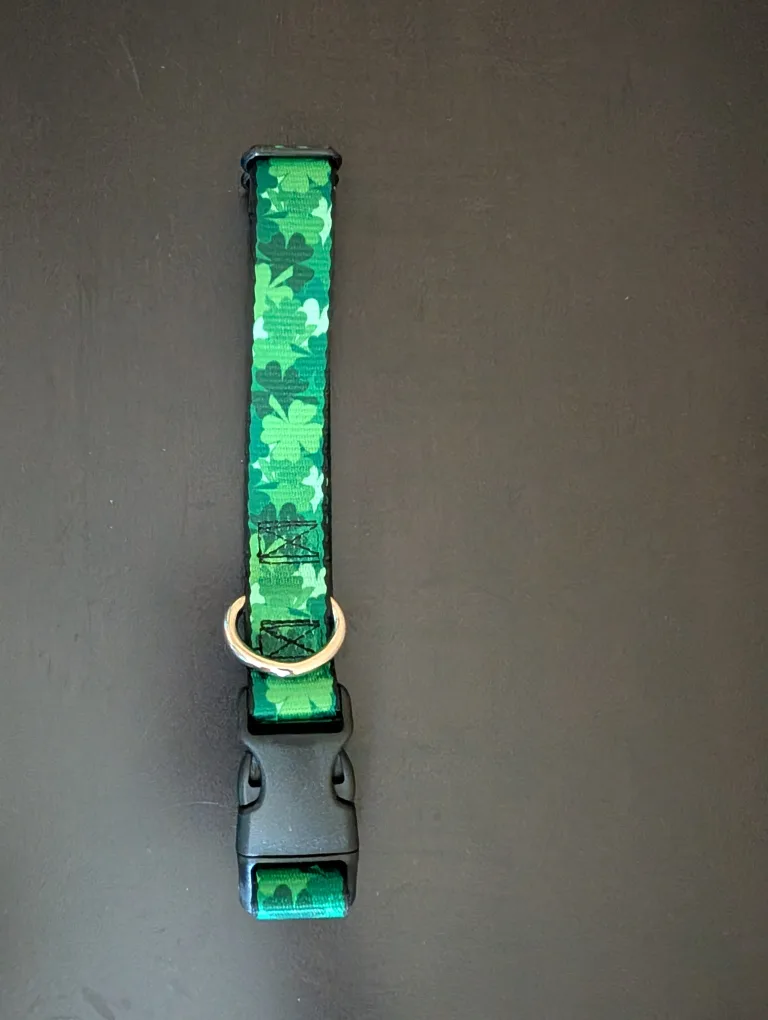Buckle-Down Shamrock Dog Collar - Large (15-24" Neck)🧡 thumbnail