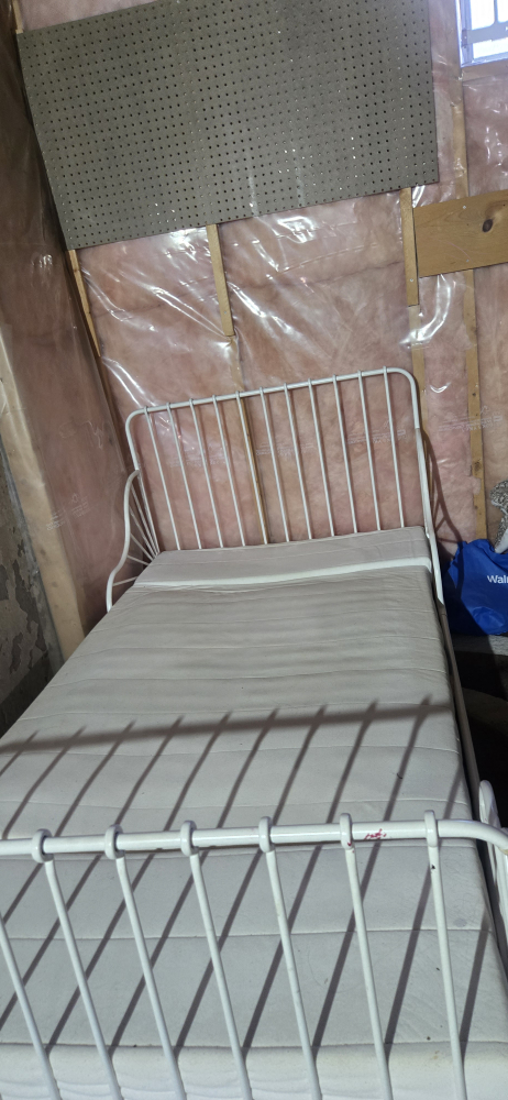 White Metal Bed Frame