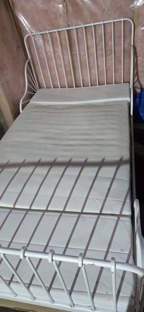 White Metal Bed Frame - photo 3