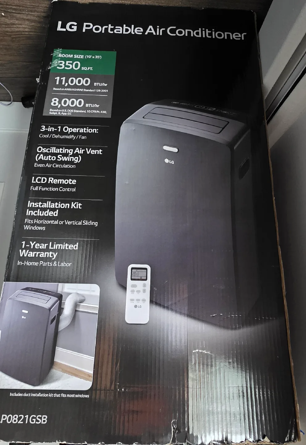 LG Portable Air Conditioner LP0821GSB image indicator(5)