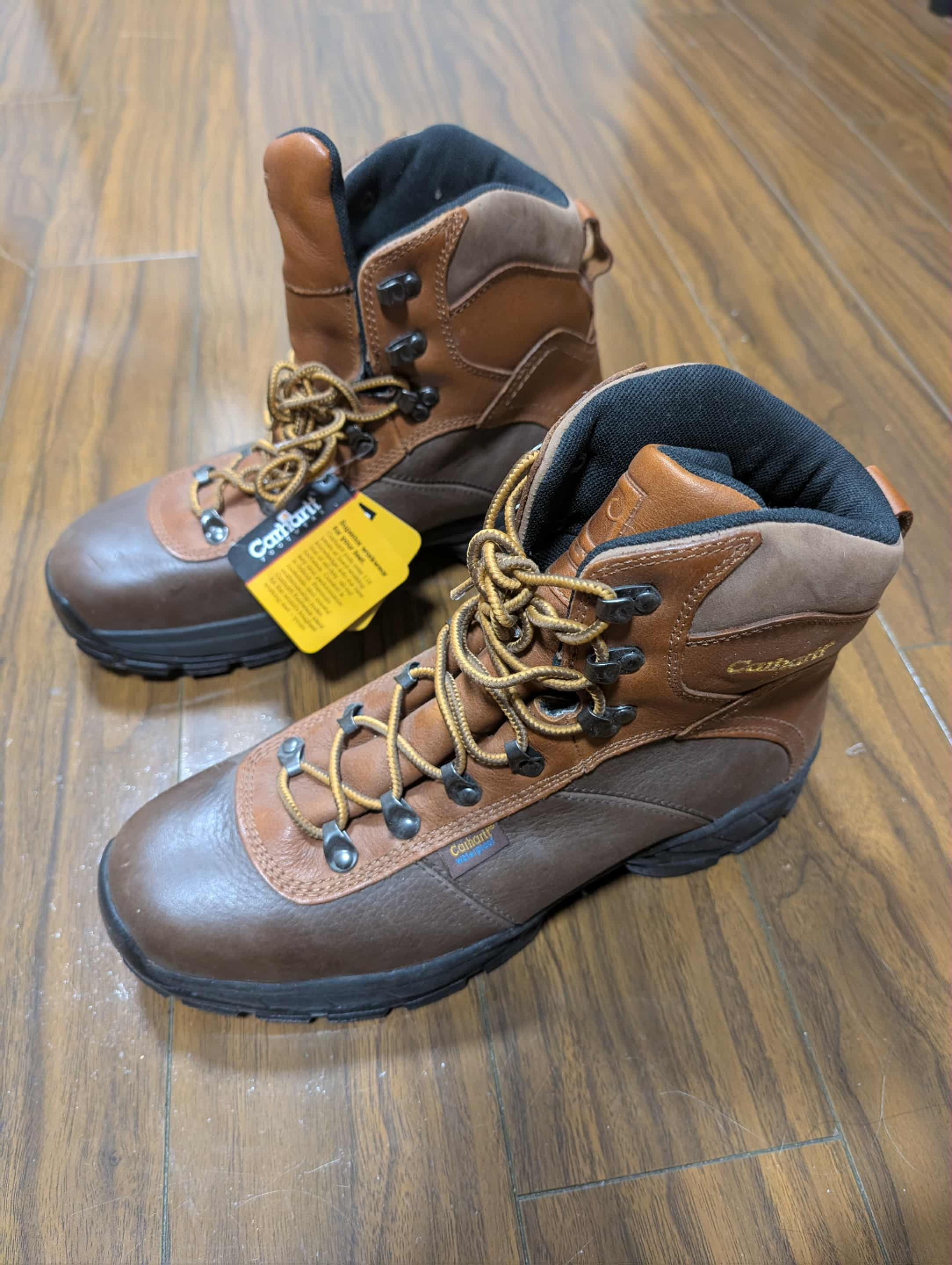 Carhartt Brown Leather Steel Toe Work Boots