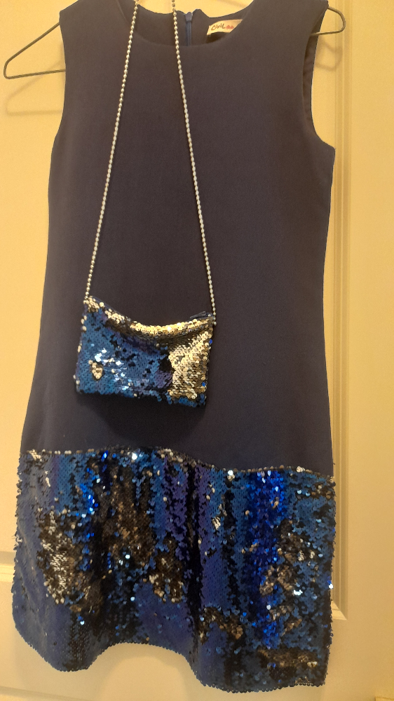 Civil Girl Navy Blue Sequin Dress Size 12-13Y - photo 2