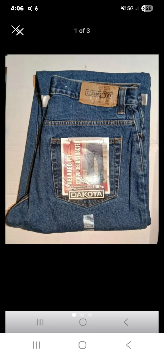 Dakota Relaxed Fit Jeans 34x30 thumbnail