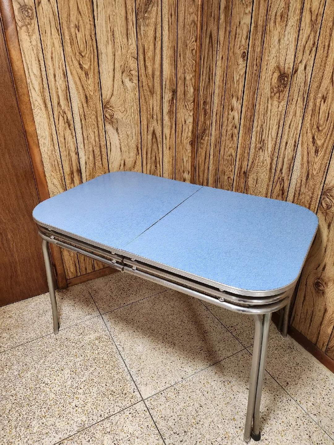 Vintage Expandable Blue Table thumbnail