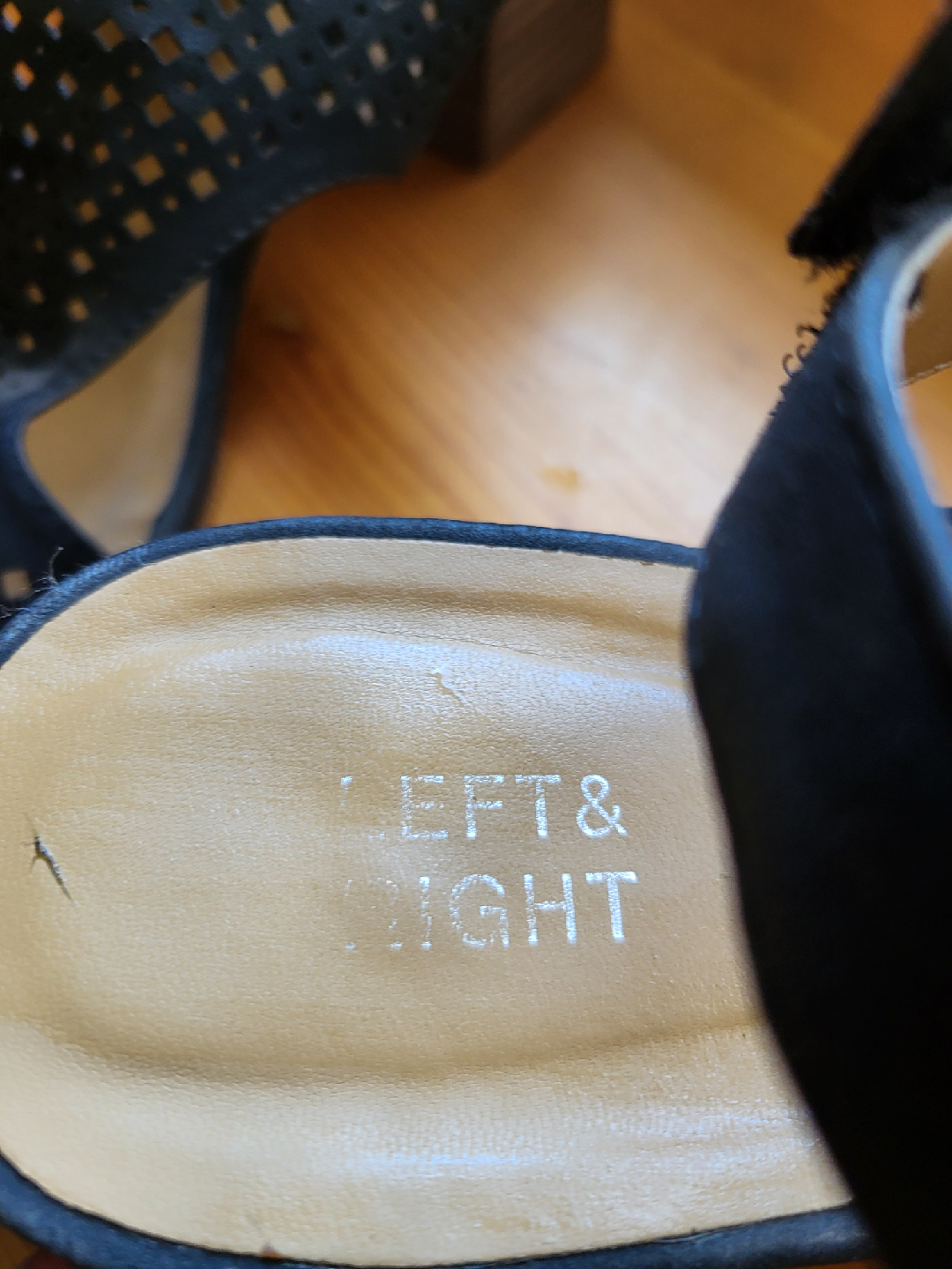 Left & Right Black Heeled Sandals - Size 9 - photo 2