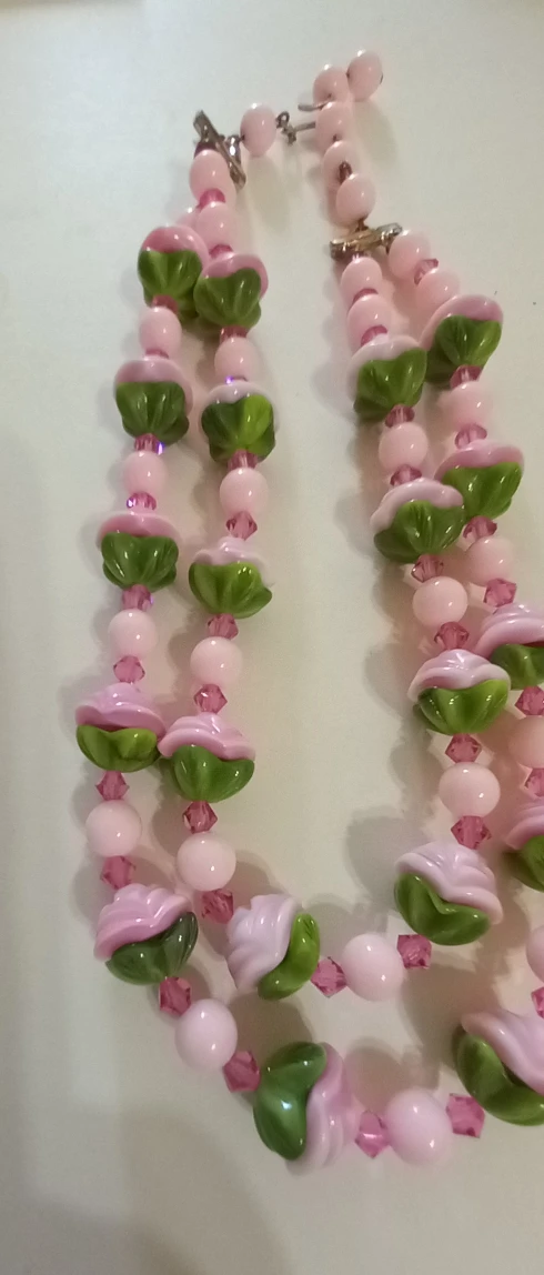 Vintage necklace with matching earrings - photo 4