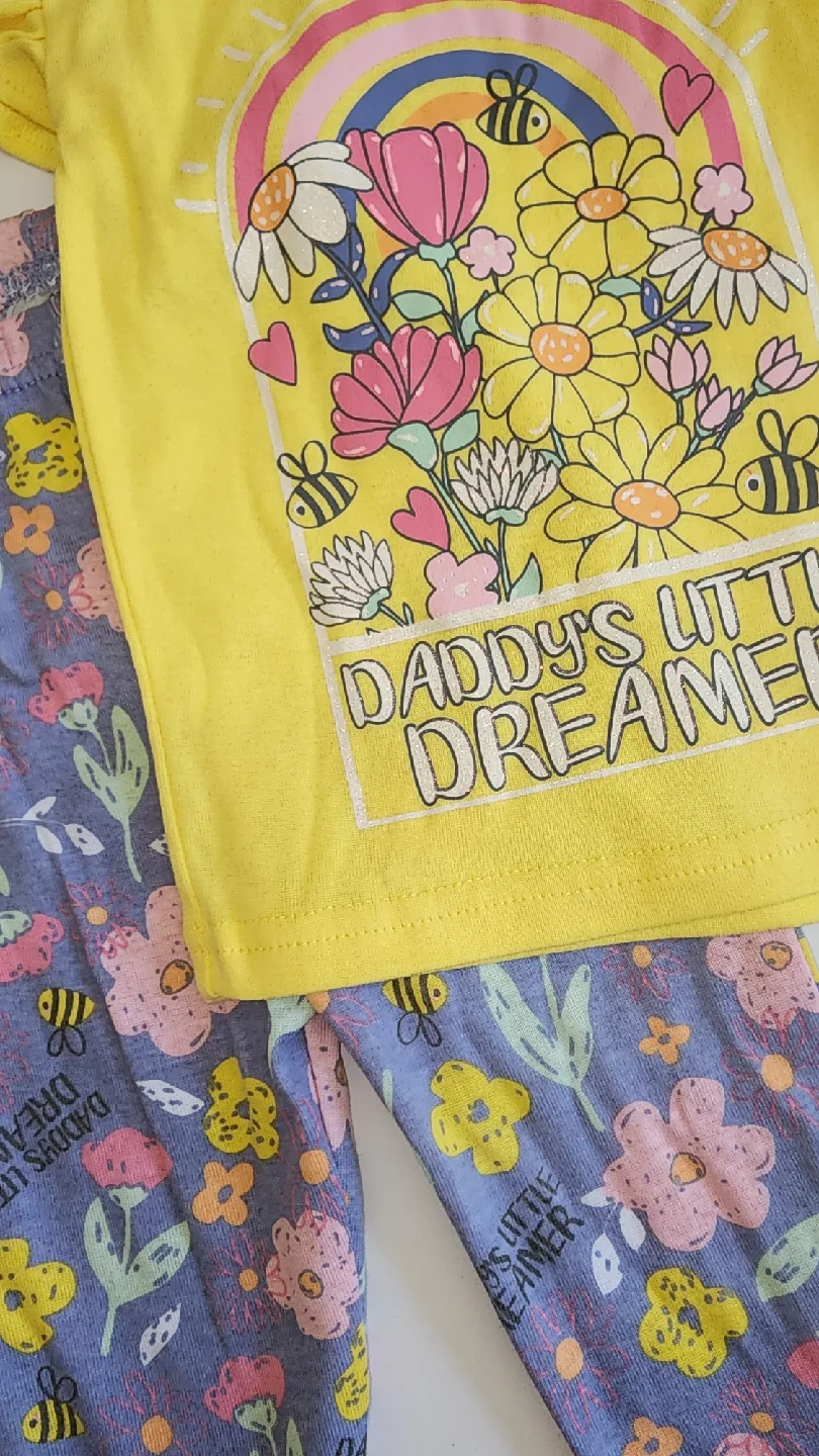 Girls' Pajama Set - Daddy's Little Dreamer Size-3T image indicator(4)