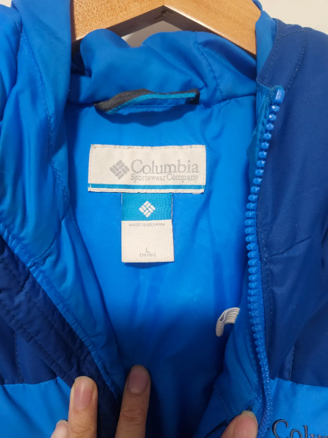 Columbia Blue Puffer Jacket - Youth Size L (14/16) image indicator(3)