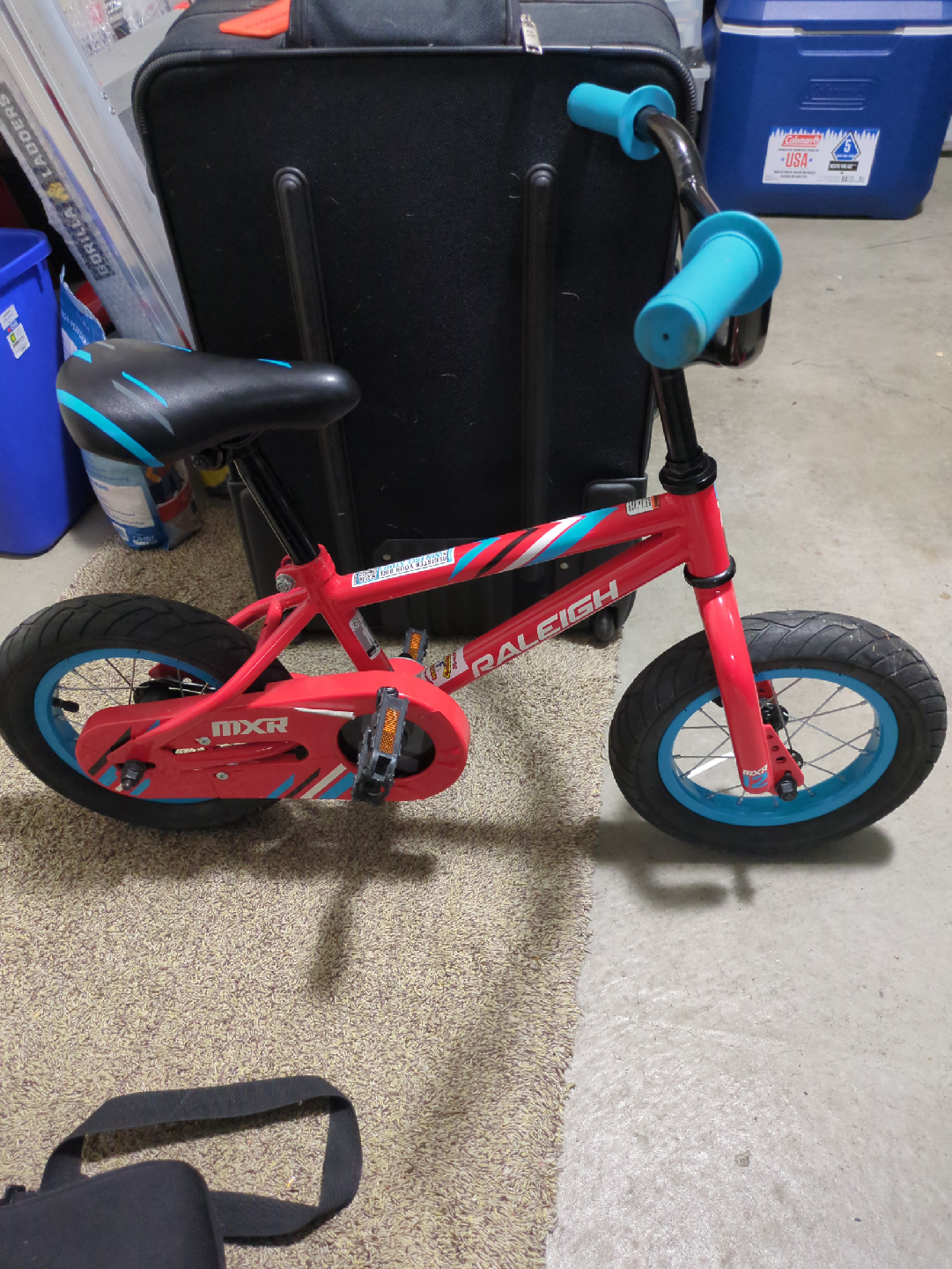 Raleigh MXR 12" Balance Bike - Red & Blue