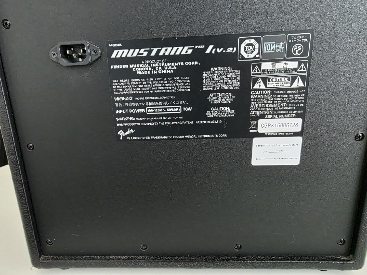 Fender Mustang I (V.2) Guitar Amplifier - photo 3
