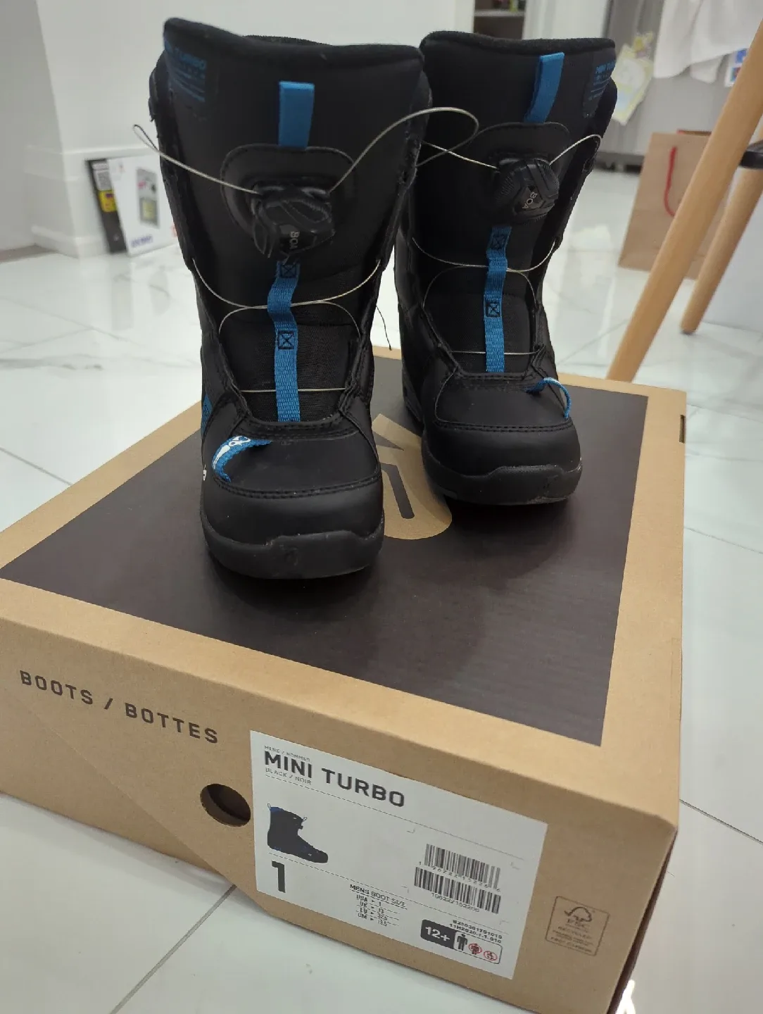 K2 Mini Turbo Snowboard Boots - US 1