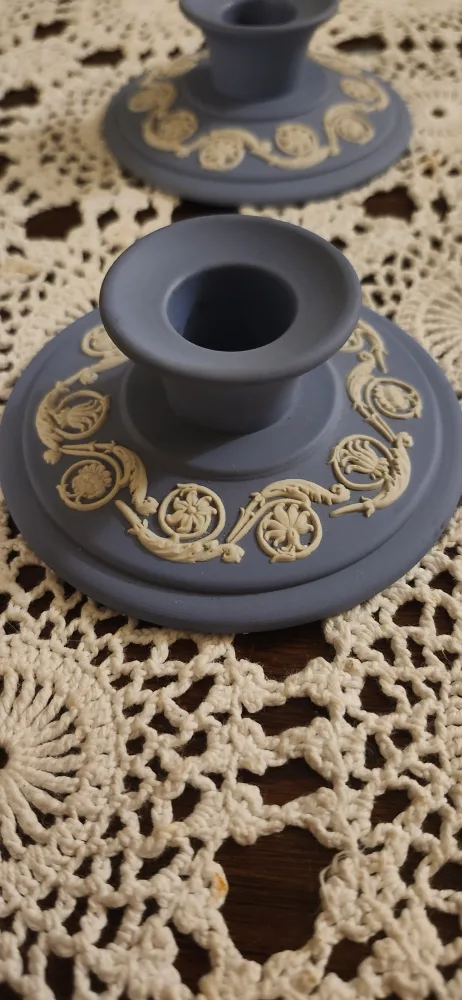 Wedgwood Jasperware Candleholders - Pair image indicator(3)