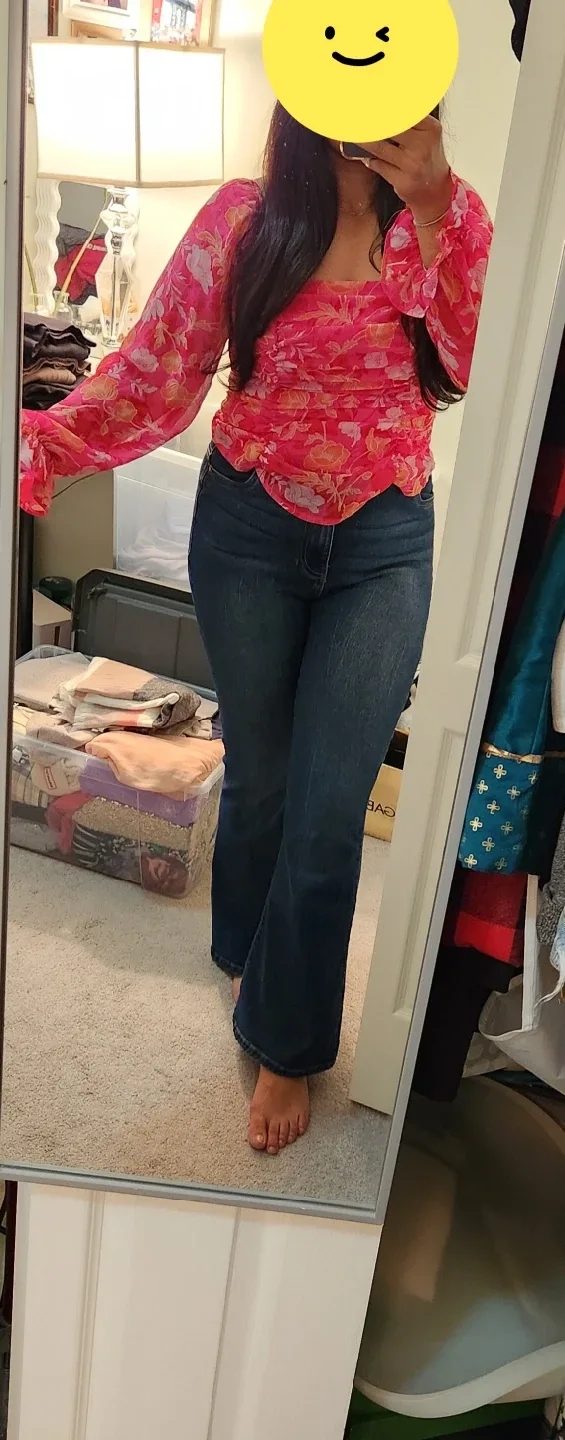 Pleione Floral Print Long Sleeve Top - Size S image indicator(2)