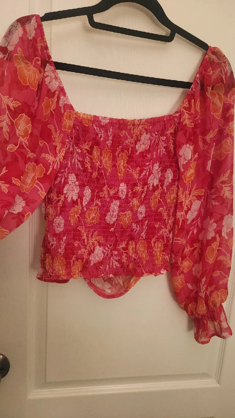 Pleione Floral Print Long Sleeve Top - Size S image indicator(6)