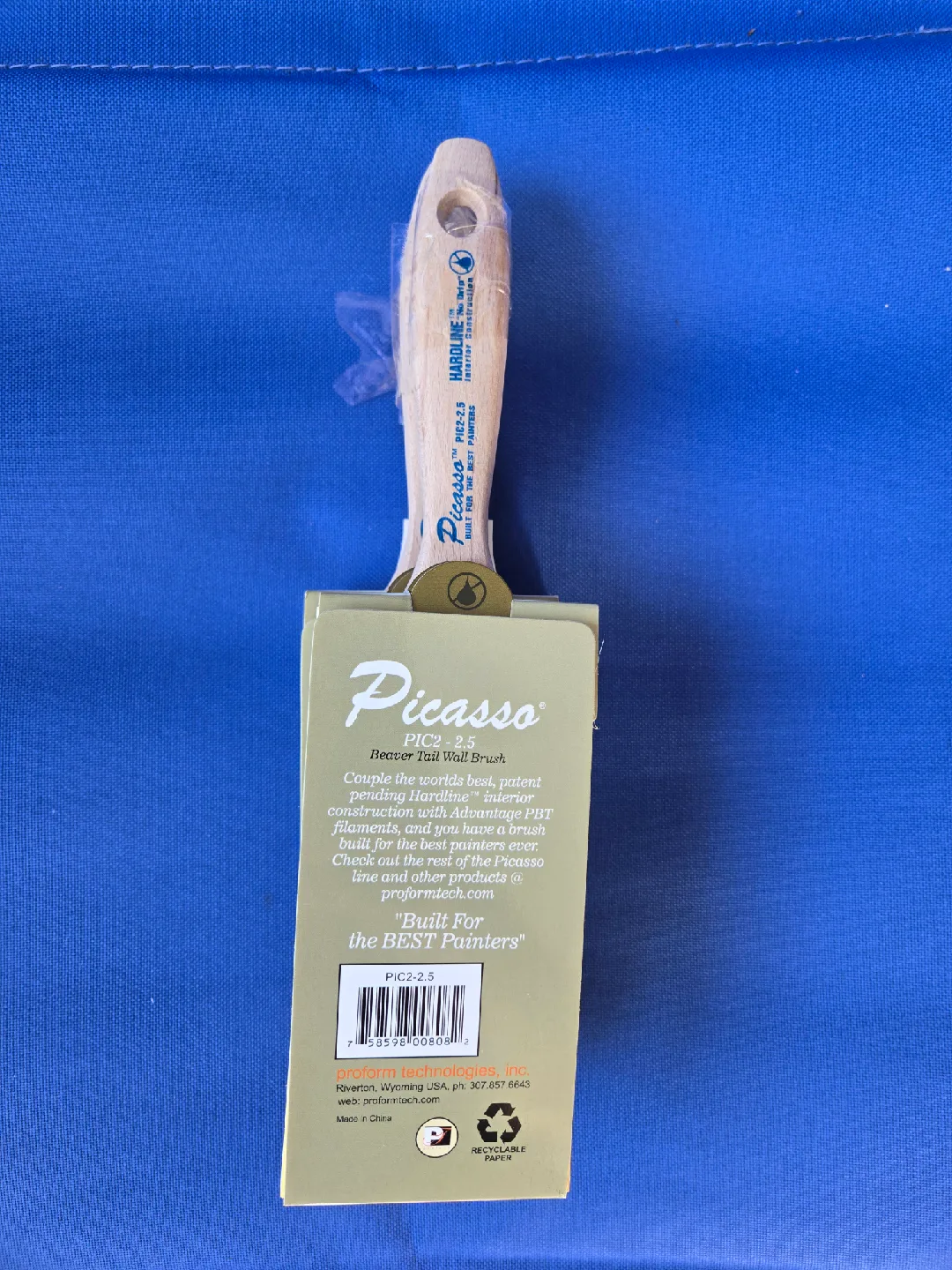 New Proform PIC2 2.5in Picasso Straight Cut Paint Brush image indicator(3)