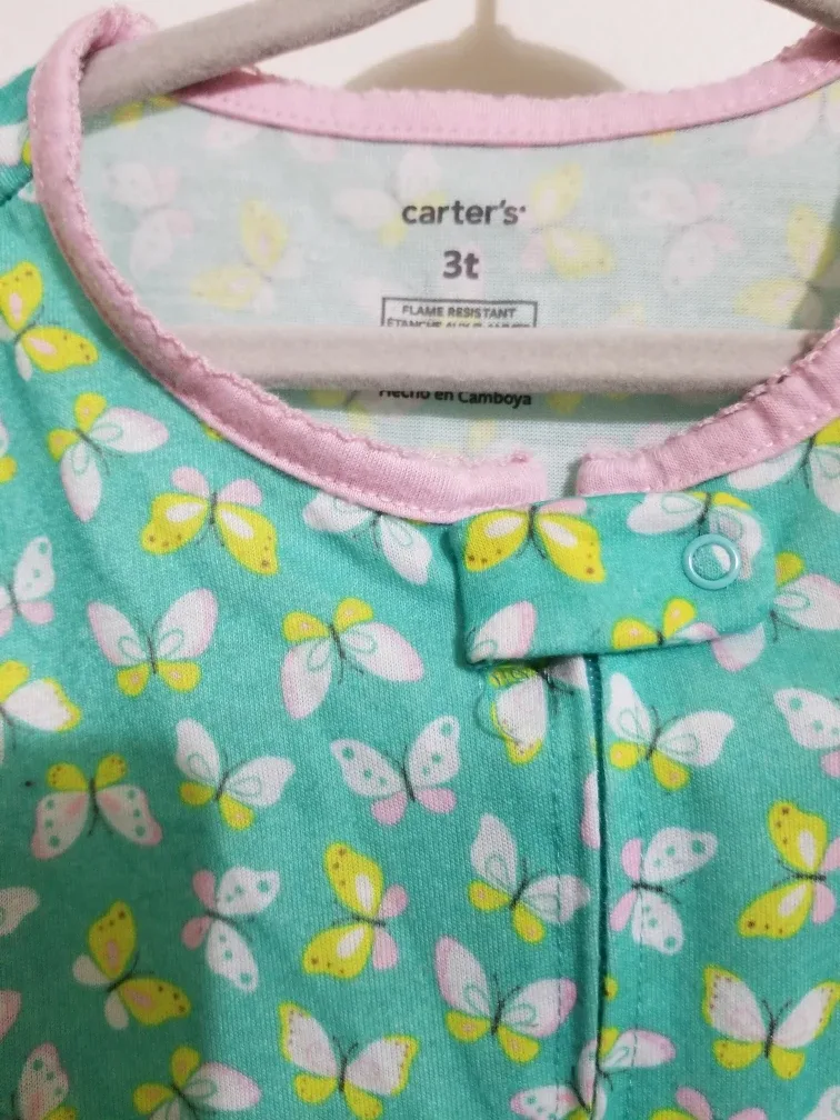 Carter's 3T Butterfly Pajamas image indicator(2)