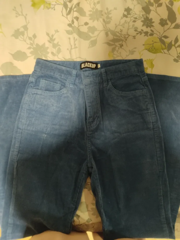 Blackup Blue Corduroy Pants image indicator(2)