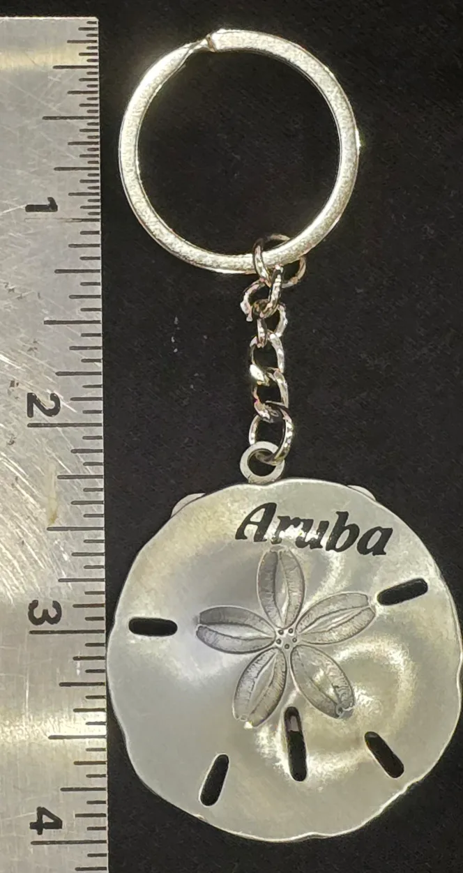 NEW! Silver Aruba Souvenir Keychain image indicator(3)