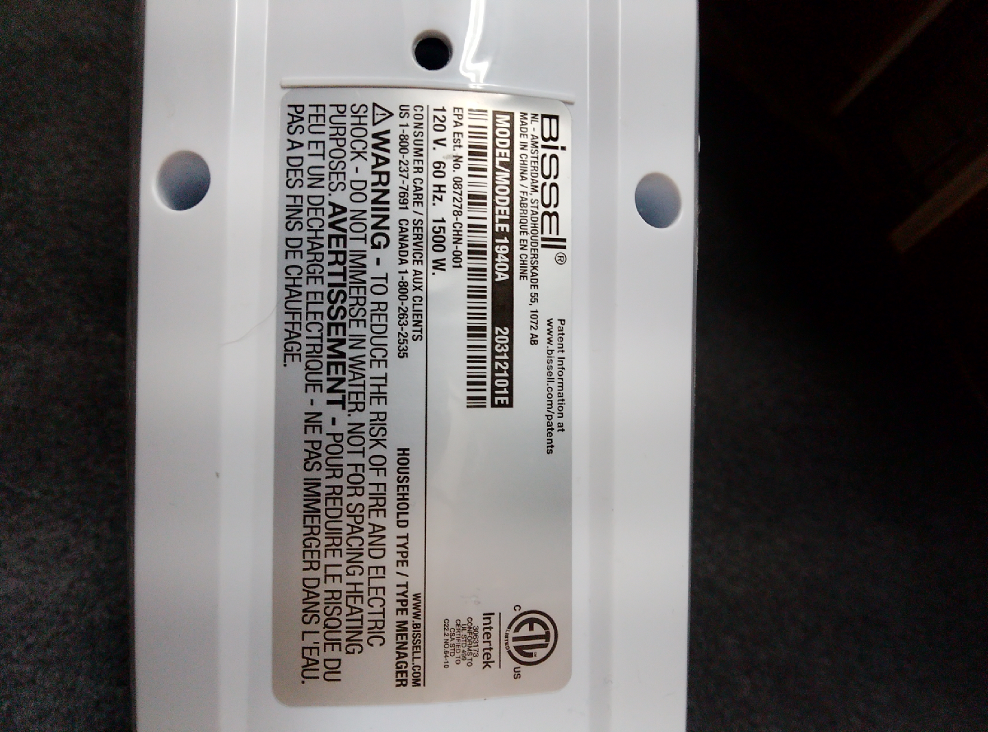 Bissell PowerFresh Steam Mop 1940A - photo 4