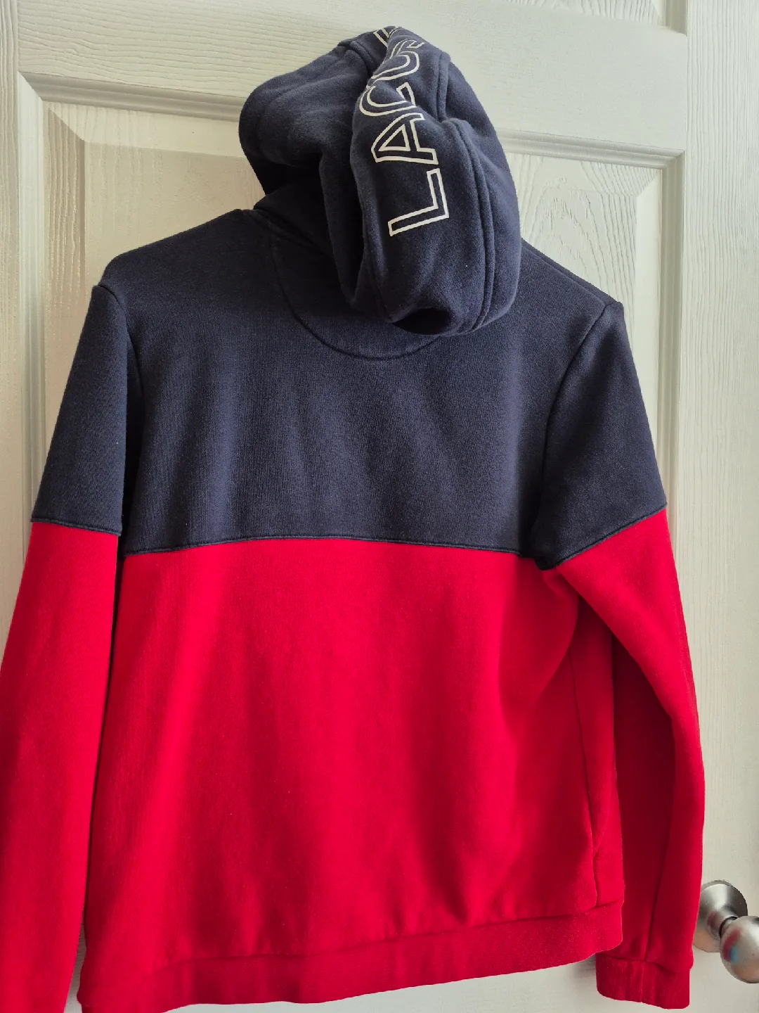 Lacoste Sport Hoodie Size 14 Red/Blue image indicator(2)
