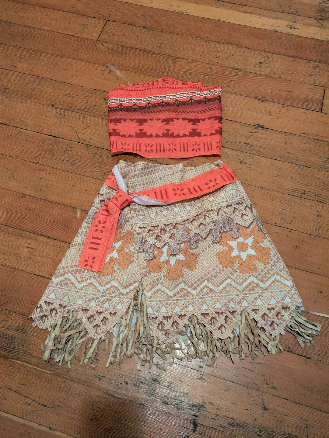 Moana Inspired Costume Set sz 4-6 🧡 thumbnail