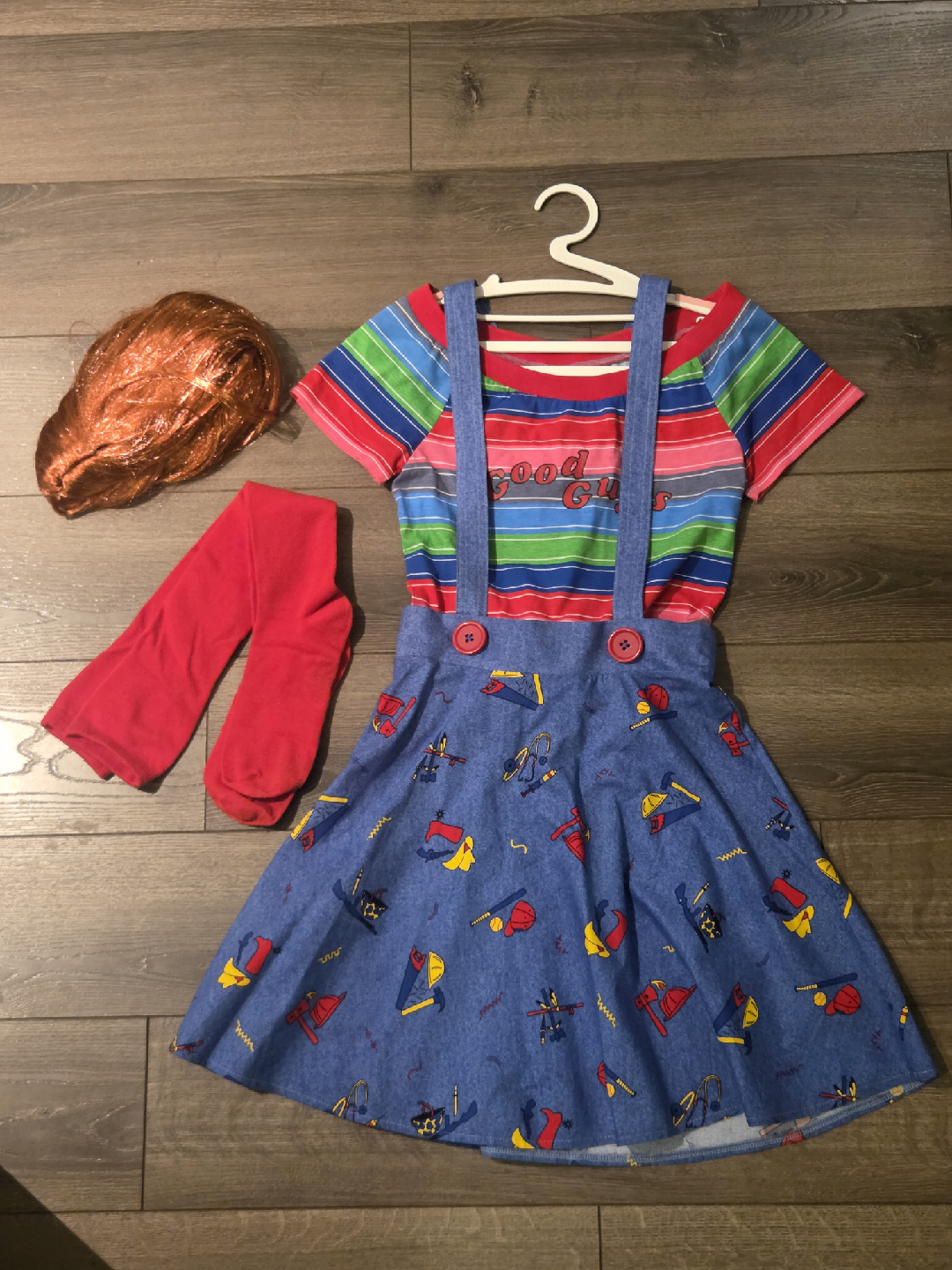 Chucky Costume Dress Set