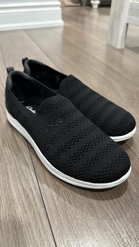 Clarks Cloudsteppers Slip-on Shoes, Black