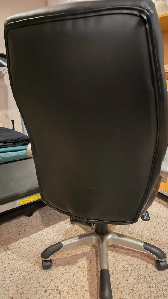 Black Leather Office Chair image indicator(2)