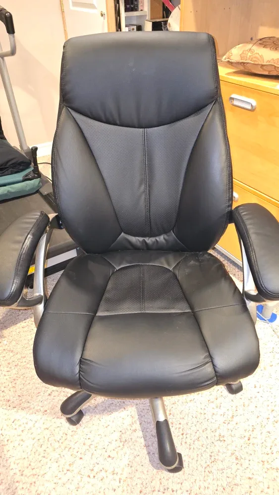 Black Leather Office Chair image indicator(4)