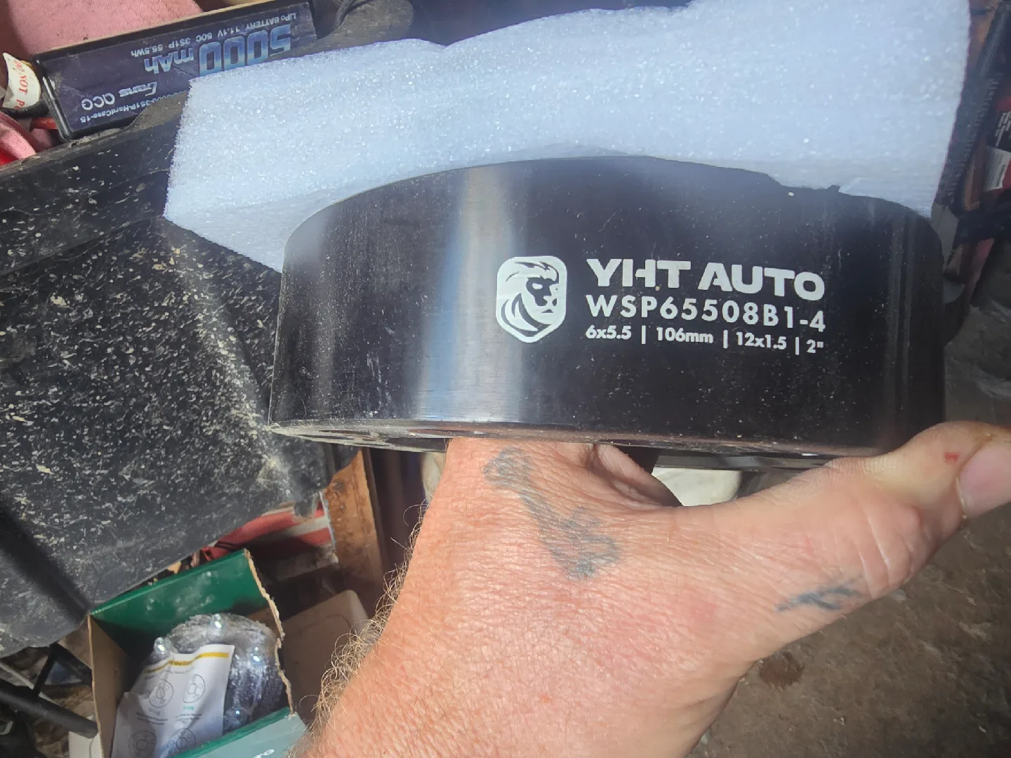 2 inch wheel spacers pair with lugs and locktite