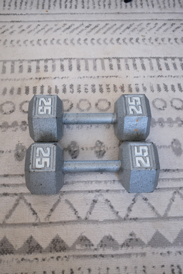 Pair of 25 lb Dumbbells - photo 2