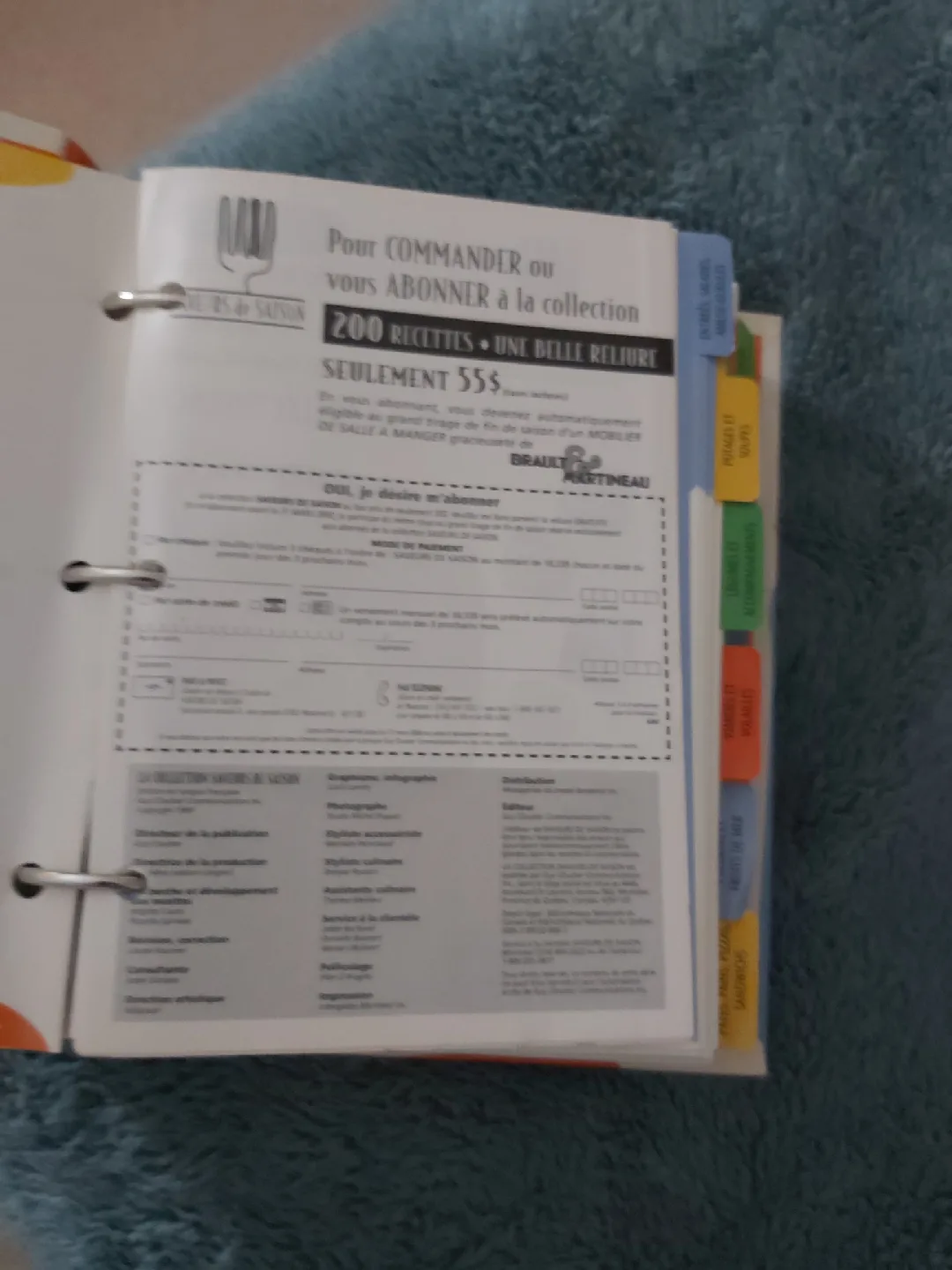 Saveurs de Saison Recipe Binder image indicator(2)