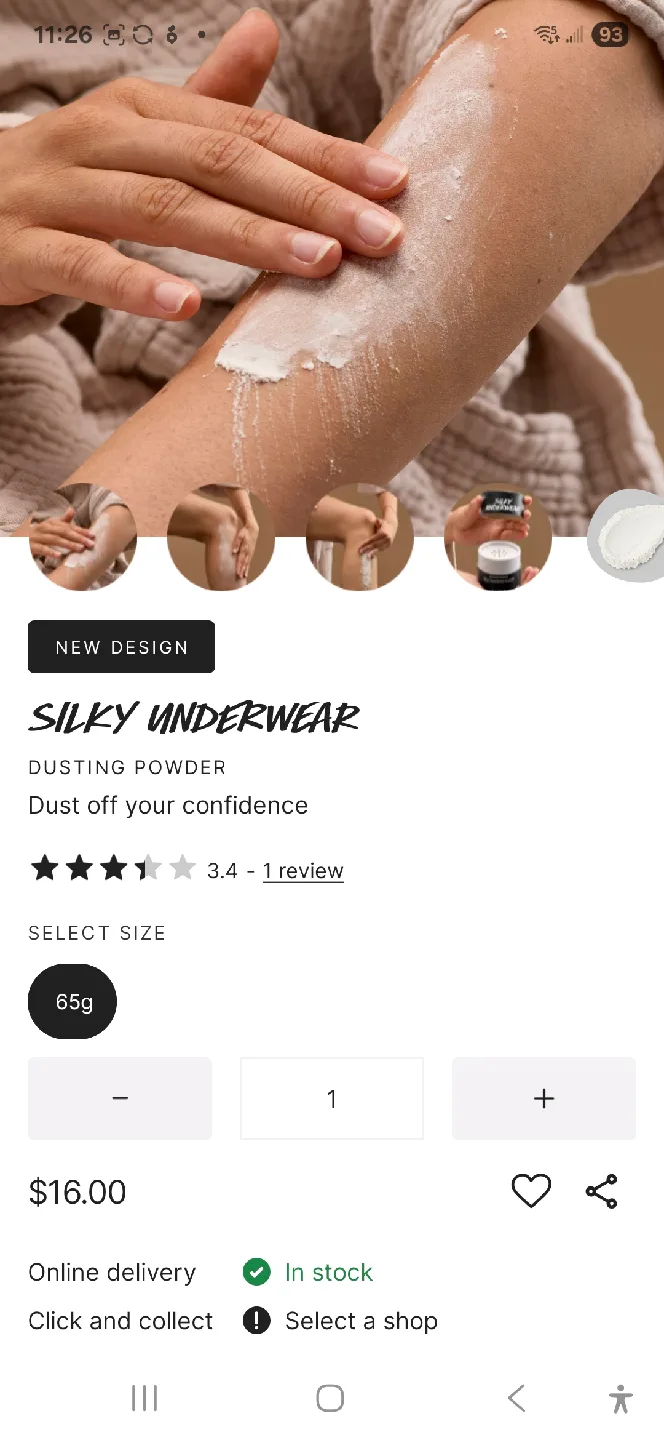 Lush Silky Underwear Dusting Powder 60g image indicator(3)