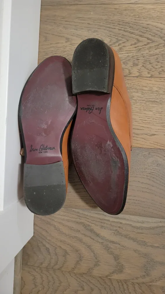 Sam Edelman Brown Leather Monk Strap Shoes image indicator(2)