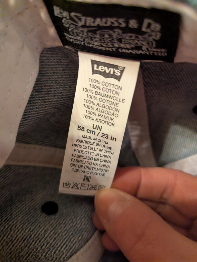 Levi's Denim Baseball Cap - 58cm/23in - photo 4